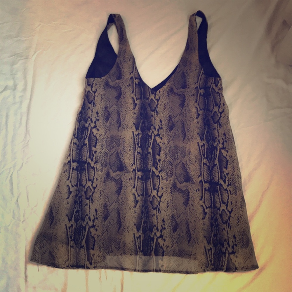 Show Me Your Mumu Snakeskin Tunic